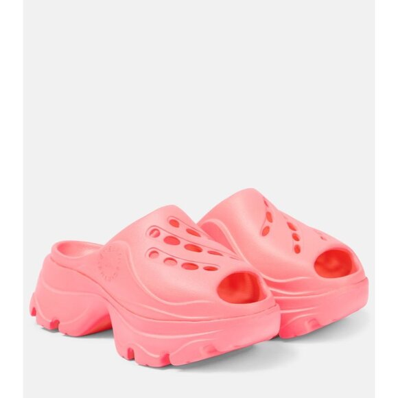 STELLA MCCARTNEY x Adidas Pink ASMC Platform Clog Sandals Size 9 NEW NIB - Picture 1 of 4